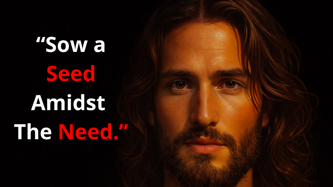 Sow a seed amidst the need.